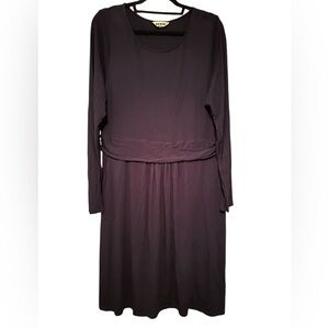 BODEN Women's Long Sleeve Navy Vicose Dress Size w/Pockets US 20-22R